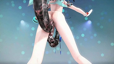 Honkai Impact 3rd Rozaliya Hentai Insect Sex Dance Pink Cat MMD 3D Blue Hair
