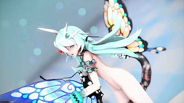 Honkai Impact 3rd Rozaliya Hentai Insect Sex Dance Pink Cat MMD 3D Blue Hair