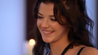 Threesome with girls who project innocence and lust