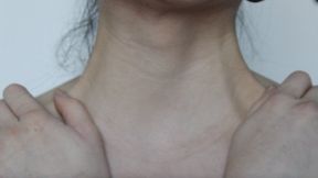 Aurora Caresses Her Neck