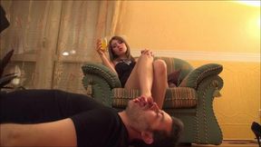 GABRIELLA - - Foot worship & spitting 2