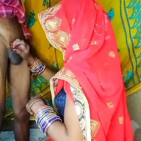 Indian village Karvachauth ke nainaweli dulhan saree show finger episode 3 (today