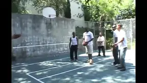 Hard interracial double penetration