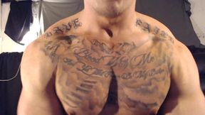 Muscled Tattooed Delivers Nasty Talk