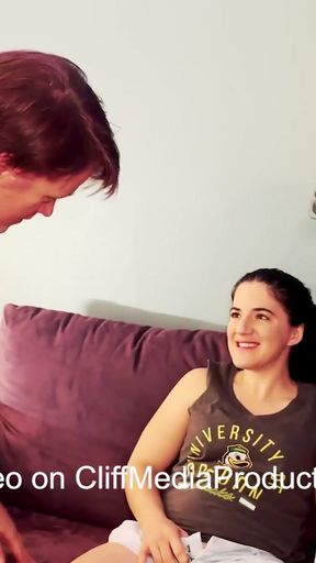 Thrilling moment from &quot;Heteroflexible Threesome: Girlfriend&#039;s Excitement Encourages His First Time with a Guy - Cliff Media&quot;