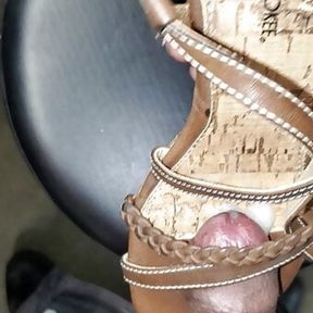 mechanic  found cute brown heels in customer car