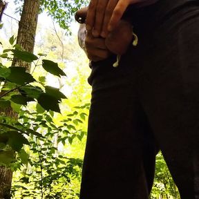 Pissing in the woods