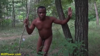 milf outdoor interracial big cock fucked