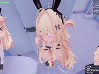 Final Task and Custom Challenges - Secret Flasher Manaka Hentai Game!
