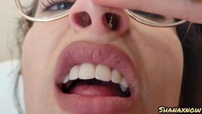 snot fetish sneezing nose playing blowing eating my boogers