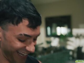 Derek Kage getting seduced by his stepson Siren Santiago into having sex