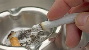 Smoking a cigarette and drinking coffee video