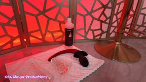 Rubber Bull Fisted - Mistress Caelyx Breaks Her Pet Open