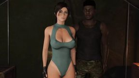 Perv Lara Croft in Jungle with Massive BBC Co-worker - 3D Sex Anime