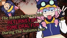 [f4a] Steam Delivery Girl Returns For Oral Fun During The Steam Autumn Sale [futanari] [deepthroat]