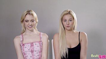 Chloe Cherry and Sophia Lux are having a great time during a threesome, with their neighbor