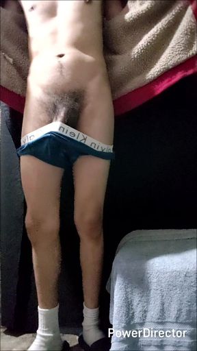 Beautiful Skinny Ejaculates on His Chest