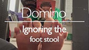 Domino Ignores her Foot stool