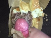 When A Roast Beef Sandwich Reminds You Of Your Ex's Pussy So You Fuck It