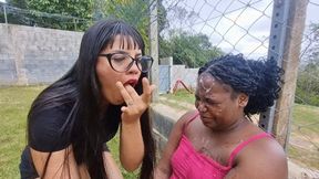 Teenage Princess Unleashing a Full Stream of Saliva and Spit on Her Idiot Slave's Face Part 4 by Morgana and Nanda Black Cam Full HD