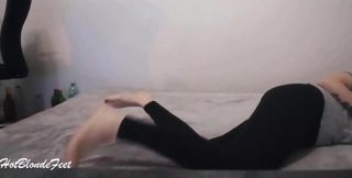 She Is Playing with Her Legs - Miley Grey