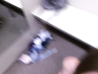 ”Fledgling Couple Practice Butt To Mouth In Changing Booth”