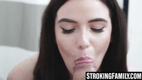 Stepmom seduces stepbrother in wild family affair