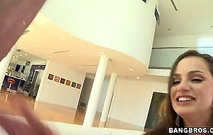 Lily carter swallows his shlong to the root