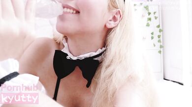 Slutty Maid Sloppy Blowjob, Riding and Close Up until Cum all to Please her Master