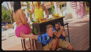 Ashlyn Peaks' Poolside Bartender Threesome