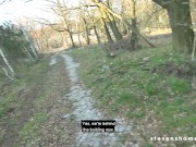 OUTDOORS! Hot load of cum for Arteya's mouth! StevenShame.dating