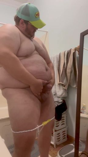 Stunning moment from &quot;Big Ole Big Belly Burly Chub Flexes &amp; Busts Out a Fat Boy Load&quot;