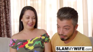 Babe Gets Fucked In Front of her Husband!