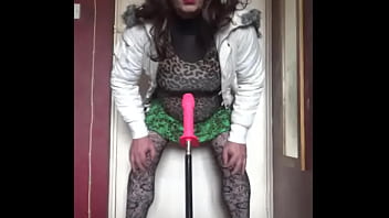 bisexual crossdresser wants to be filmed while getting his anal pussy fucked by a real cock instead of this dildo machine fucking him part 4