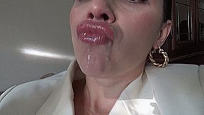 sniff lips constantly