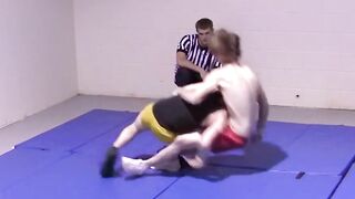 Rough-House Wrestling Action with Hot Twinks - Gay Boys Fight Naked