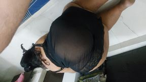 Finally my bitch got the gift of my cum