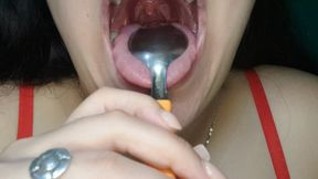 Deep Oral Spoon Exam POV