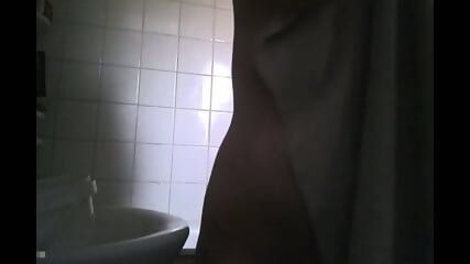 big boobed stepmom spied in the bathroom