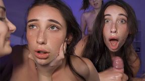 Juicy Alison & Simona's First Intense Threesome Fuck