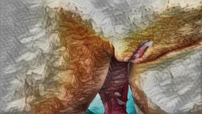 XXX Cartoon. My Housekeeper Helps Me with My Handjob. Cumming on Her Big Clit and Her Red Panties.