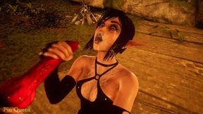 Elf Stumbled Upon A Camp In The Forest, Where She Was Fucked By A Werewolf - Wild Life