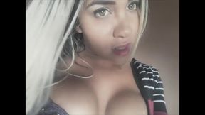 blonde teen tgirl is a cum eater and prostitute men