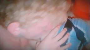 blonde teen tgirl is a cum eater and prostitute men