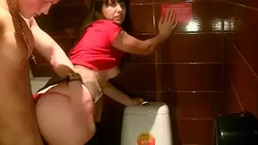 Public restroom sex for