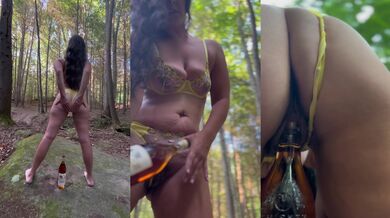 Southern MILF Fucks a Bourbon Bottle