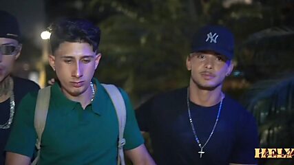 Threesome Fuckfest with the Twins and Their Step-Bro Joining In