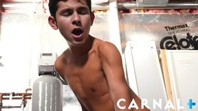Pocket-sized Twink Sits On Giant Dilfs Face With Damien Grey