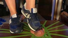 New balance 574 Ballstomping shoejob by Mistress Monica