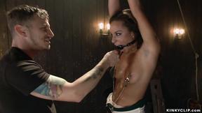 ”Big dick master fucks bound babe”